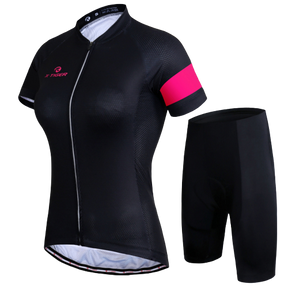 Conjunto Roupa de Ciclismo Feminino TIGER Preto