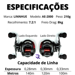 Carretilha Lure Pro AE-2000