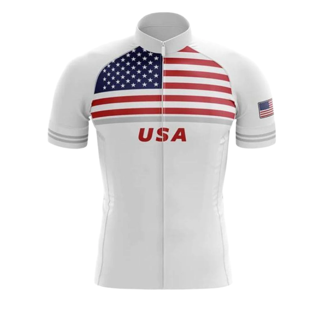 Camisa de Ciclismo Masculina dos Estados Unidos - EUA Ciclismo USA3