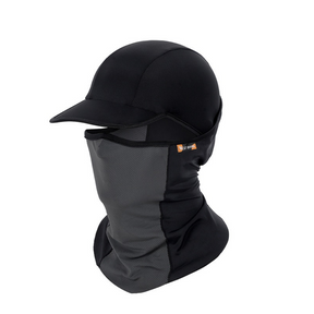 Kit Máscara Balaclava + Boné de Ciclismo Summer Proteção Preto