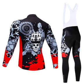 Conjunto de Ciclismo Manga Comprida Masculino Skull