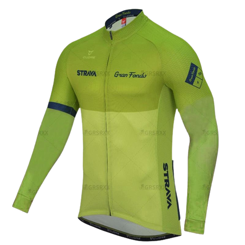 Blusa de Ciclismo Strava Anti-UV Verde