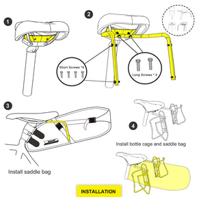 Bolsa de Selim Newboler para Bicicleta de 10L ou 13L