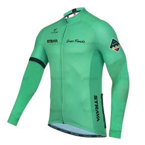 Blusa de Ciclismo Strava Anti-UV Verde Água