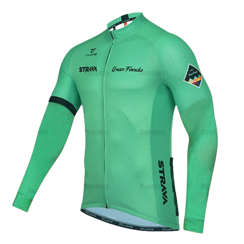 Blusa de Ciclismo Strava Anti-UV Verde Água