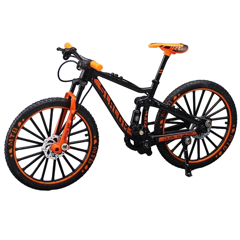 Miniatura de Bicicleta MTB de Metal Laranja