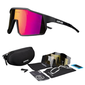 Óculos de Ciclismo Goggles com 4 Lentes Polarizadas