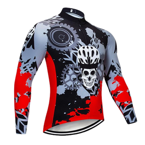 Conjunto de Ciclismo Manga Comprida Masculino Skull