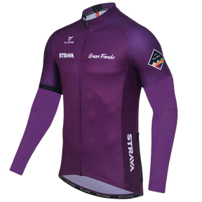 Blusa de Ciclismo Strava Anti-UV Roxo