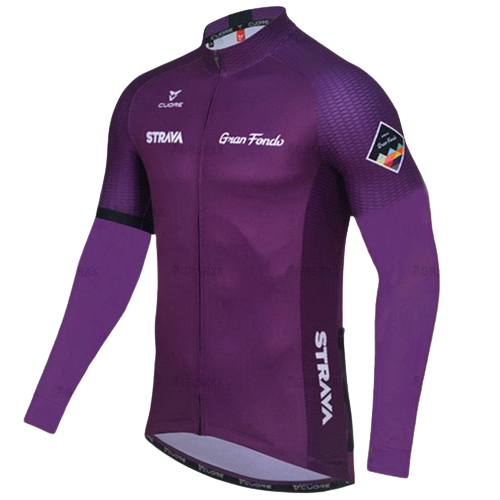 Blusa de Ciclismo Strava Anti-UV Roxo