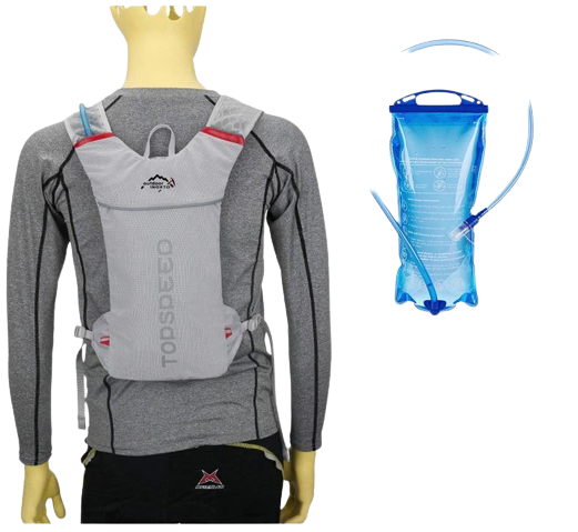 Mochila de Hidratação 1,5L Camelback para Ciclismo Ultraboost Cinza 1,5L