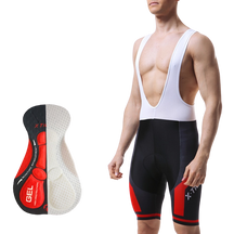 Bretelle de Ciclismo X-Tiger Gel 9D Vermelho