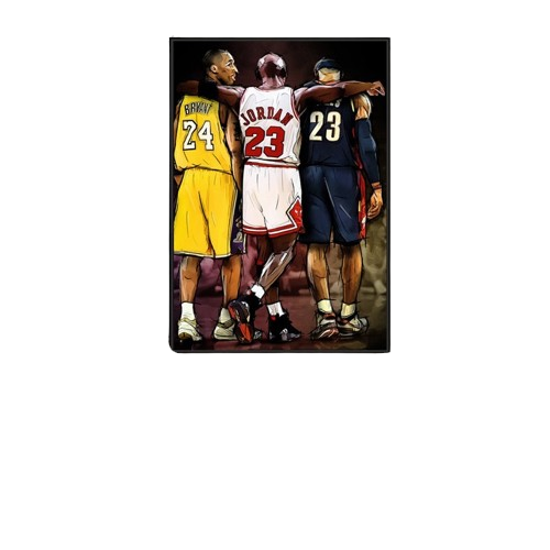 Poster Quadro Parede de Basquete Estrelas do Basketball