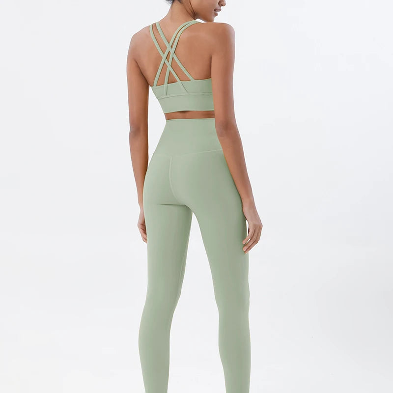 Conjunto Legging Fitness de Yoga Feminino Authentic II Verde