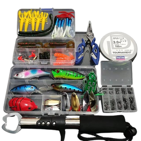 Kit Profissional Completo de Pesca Isca 165 Peças RDI Sports® Completo com 165 Peças