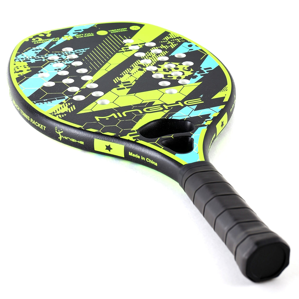 Raquete para Beach Tennis Full Carbon Green