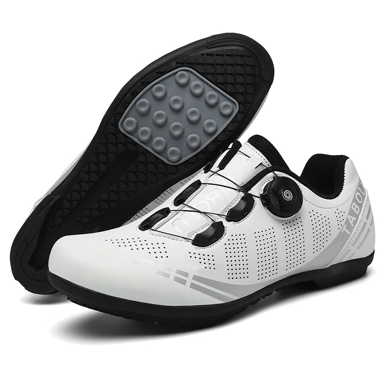 Sapato de Ciclismo Sem Tacos Pro Performance Speed Branco