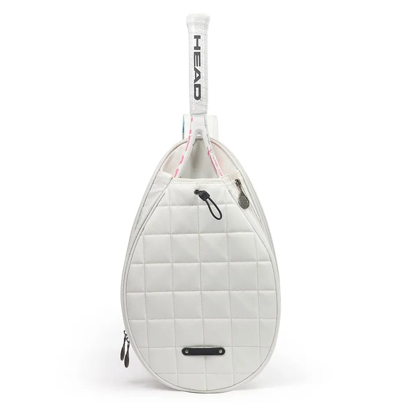 Mochila para Raquete de Beach Tennis e Padel - Raqueteira Profissional Padrão Branco