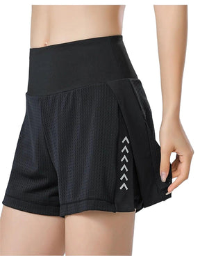 Short Saia Esportivo Dual Motion Preto