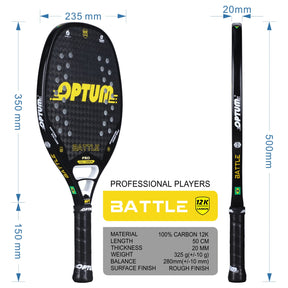 Raquete Beach Tennis Carbon Fiber Optum