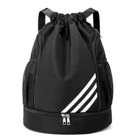 Mochila Esportiva para Bola Basquete Corrida Impermeável Preto