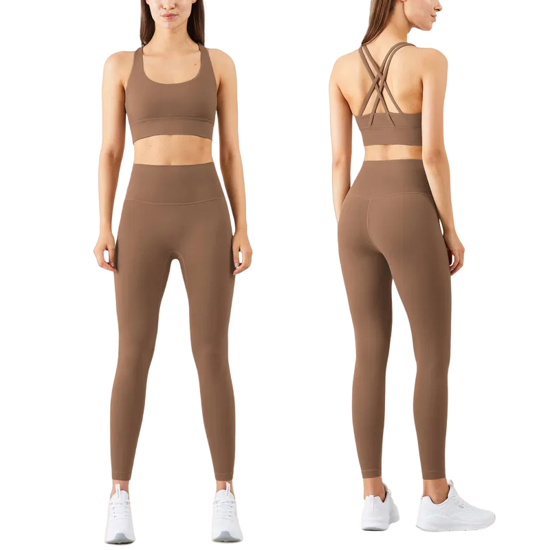 Conjunto Fitness Legging Sem Costura Quick Dry