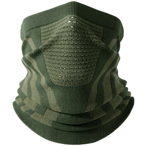 Bandana Esportiva Ciclismo Térmica para Rosto e Pescoço Verde Militar