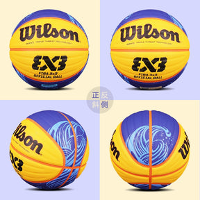 Bola de Basquete de Couro Wilson FIBA Profissional Yellow