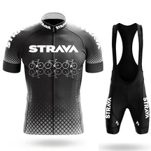 Conjunto de Ciclismo com Bretelle Strava Elite Cinza