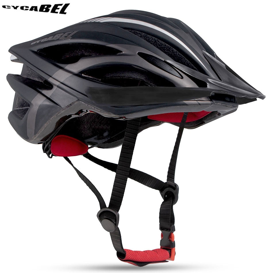 Capacete para Ciclismo com LED Ultra Light MTB Cycabel Preto