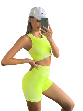 Conjunto Fitness Esportivo Feminino Cintura Alta e Top