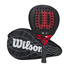 Raquete de Padel Wilson Carbon Profissional Wilson 400 - Vermelho