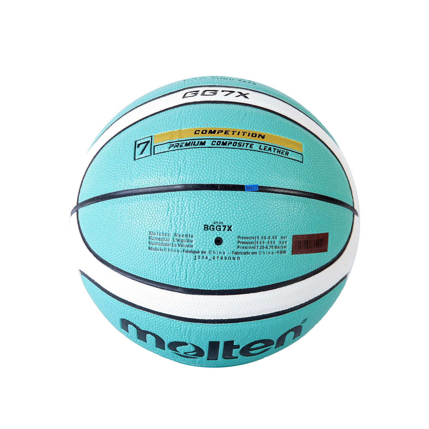 Bola de Basquete Molten Oficial FIBA Blue Edition de Couro