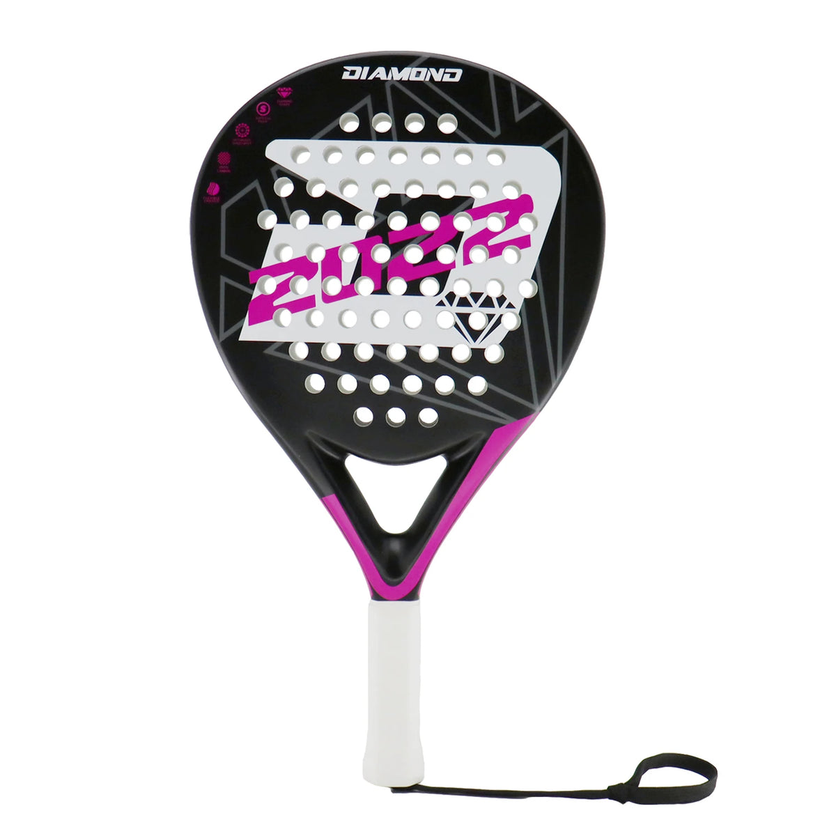 Raquete de Padel Full Carbon Diamond Intermediário Rosa