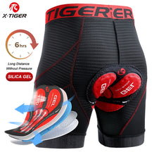 Bermuda de Ciclismo Acolchoamento em Gel 3D X-Tiger Vermelho