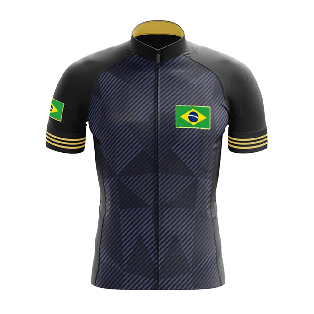 Camisa de Ciclismo Masculina do Brasil - BR Ciclismo BR2