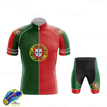 Conjunto de Ciclismo Portugal MTB com Bretelle Portugal Bermuda