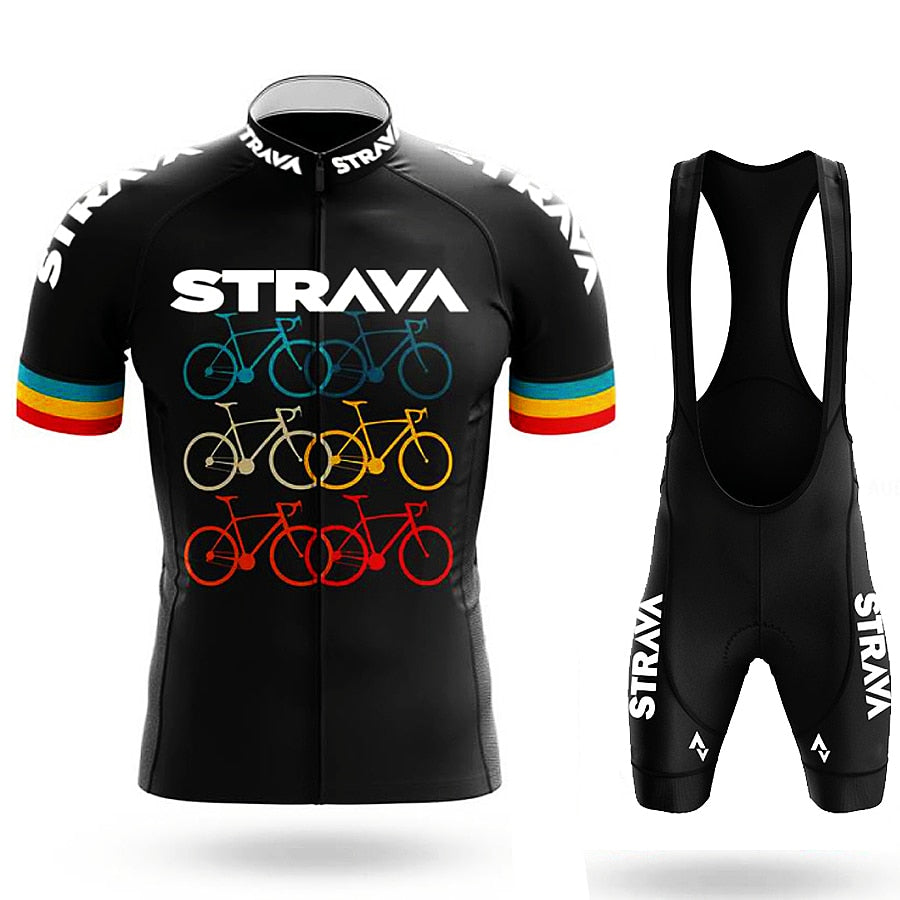 Conjunto de Ciclismo com Bretelle Strava Elite Bike