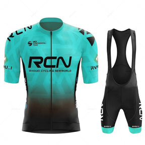 Conjunto de Ciclismo Profissional RCN Respirável Azul