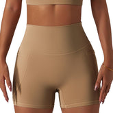 Short Feminino de Corrida Motion Flex Marrom