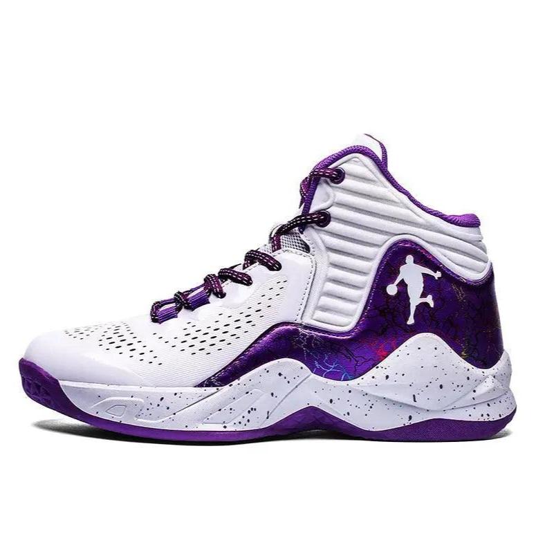 Tênis de Basquete Feminino Elite Dynamic Branco Roxo