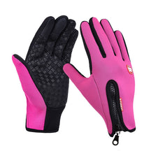 Luva Térmica Impermeável com Zíper Touchtech Rosa