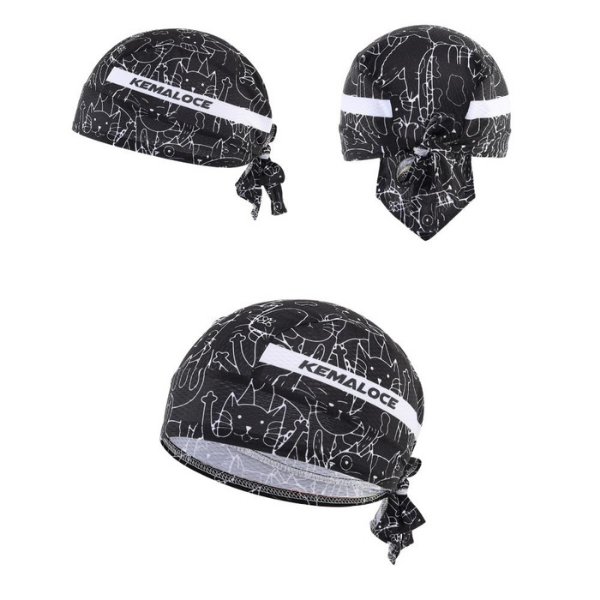 Bandana Ciclismo Ajustável Proteção UV50 Preta