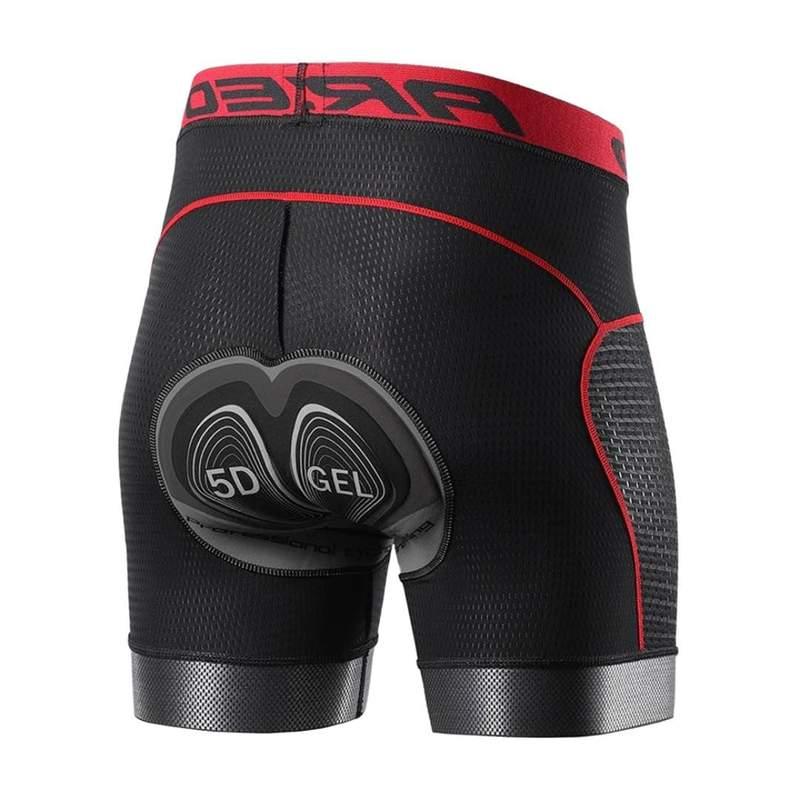 Bermuda de Ciclismo MTB 5D Gel Vermelho