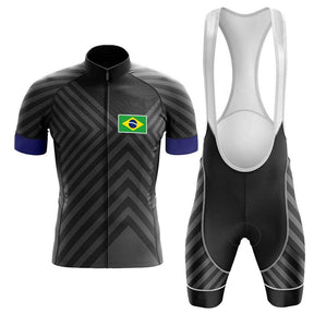 Conjunto de Ciclismo MTB Masculino do Brasil Preto