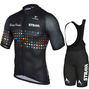 Conjunto de Ciclismo Strava Gradient Preto