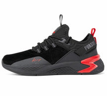 Tênis Mesh Running Preto Vermelho