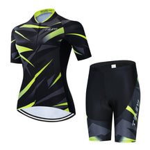 Conjunto Roupa de Ciclismo Feminino Pro Cycling Verde c Short.