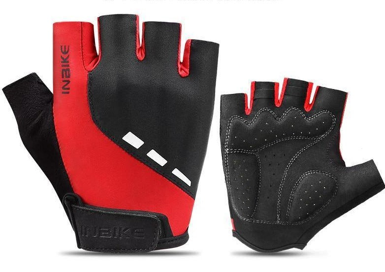 Luva de Ciclismo em Gel INBIKE Vermelho