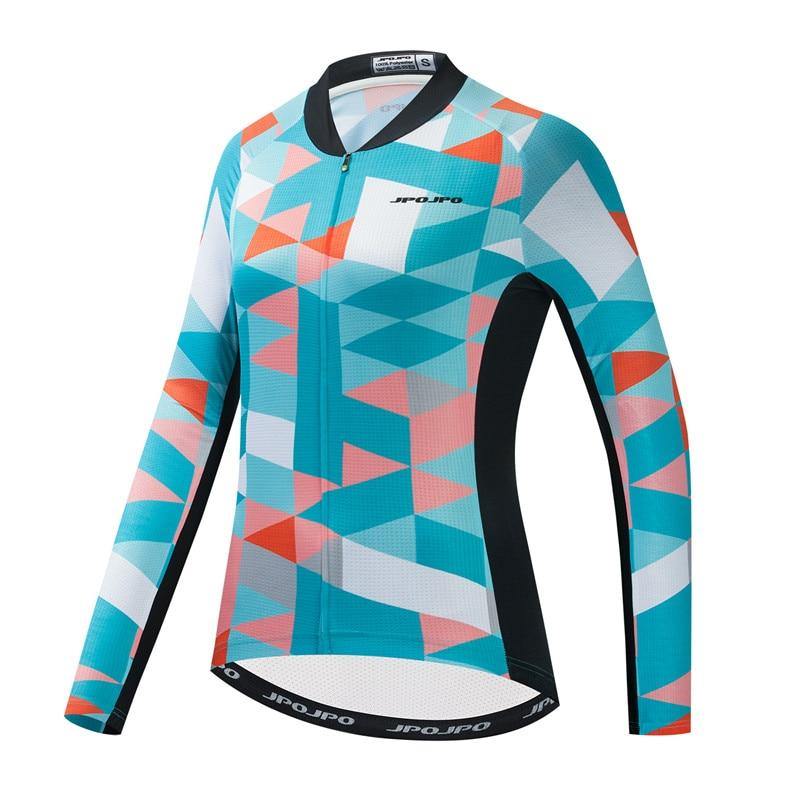 Blusa de Ciclismo Weimostar Feminina com Zíper Completo Azul Claro